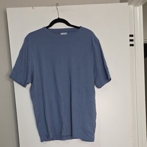 Kirkland Signature Dusty Blue Crew Neck Short Sleeve Tee